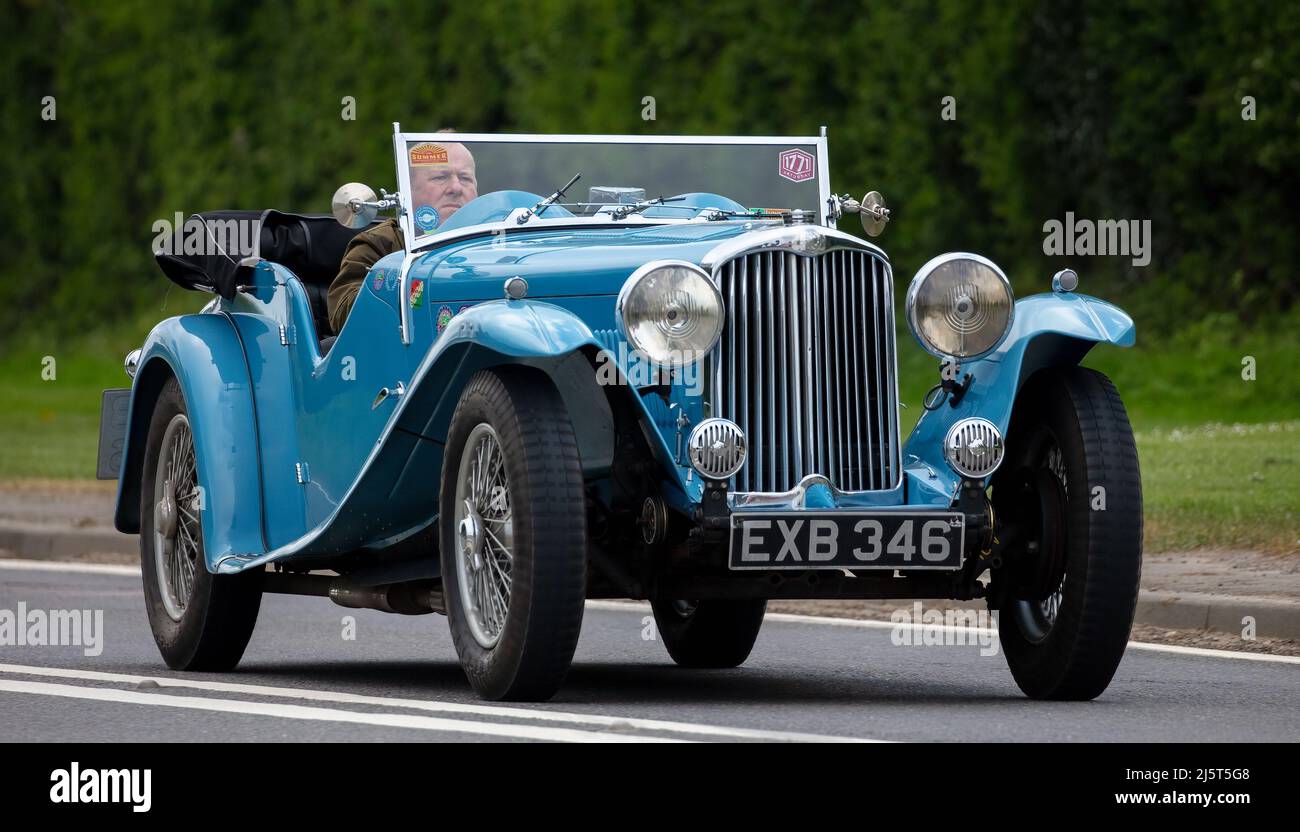 1938 blue 1991 cc AC 1880 Stock Photo