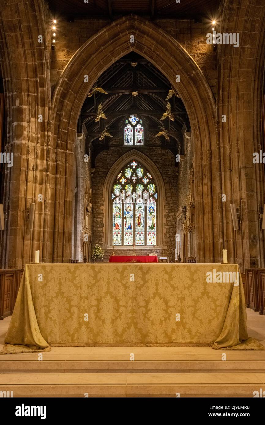 Sheffield Cathedral Interior Stock Photo