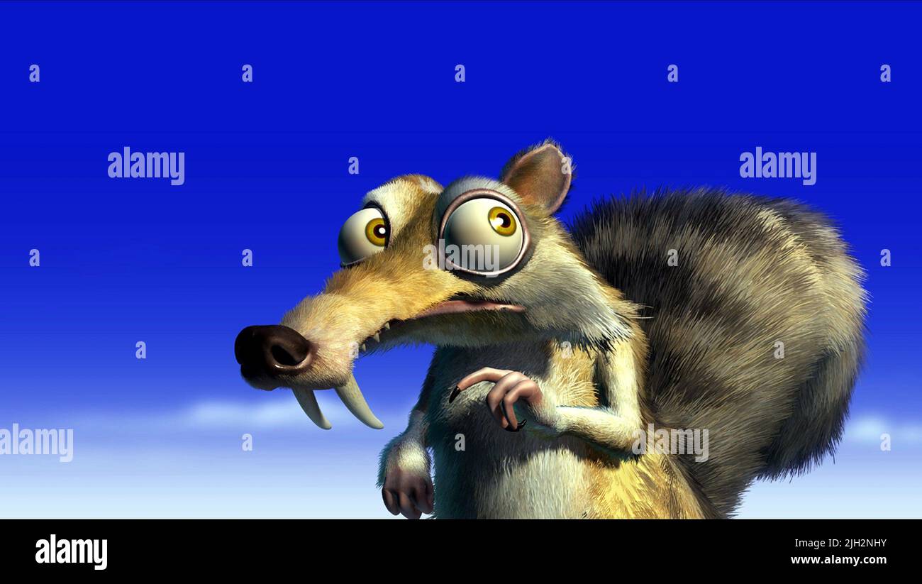 SCRAT, ICE AGE, 2002 Stock Photo