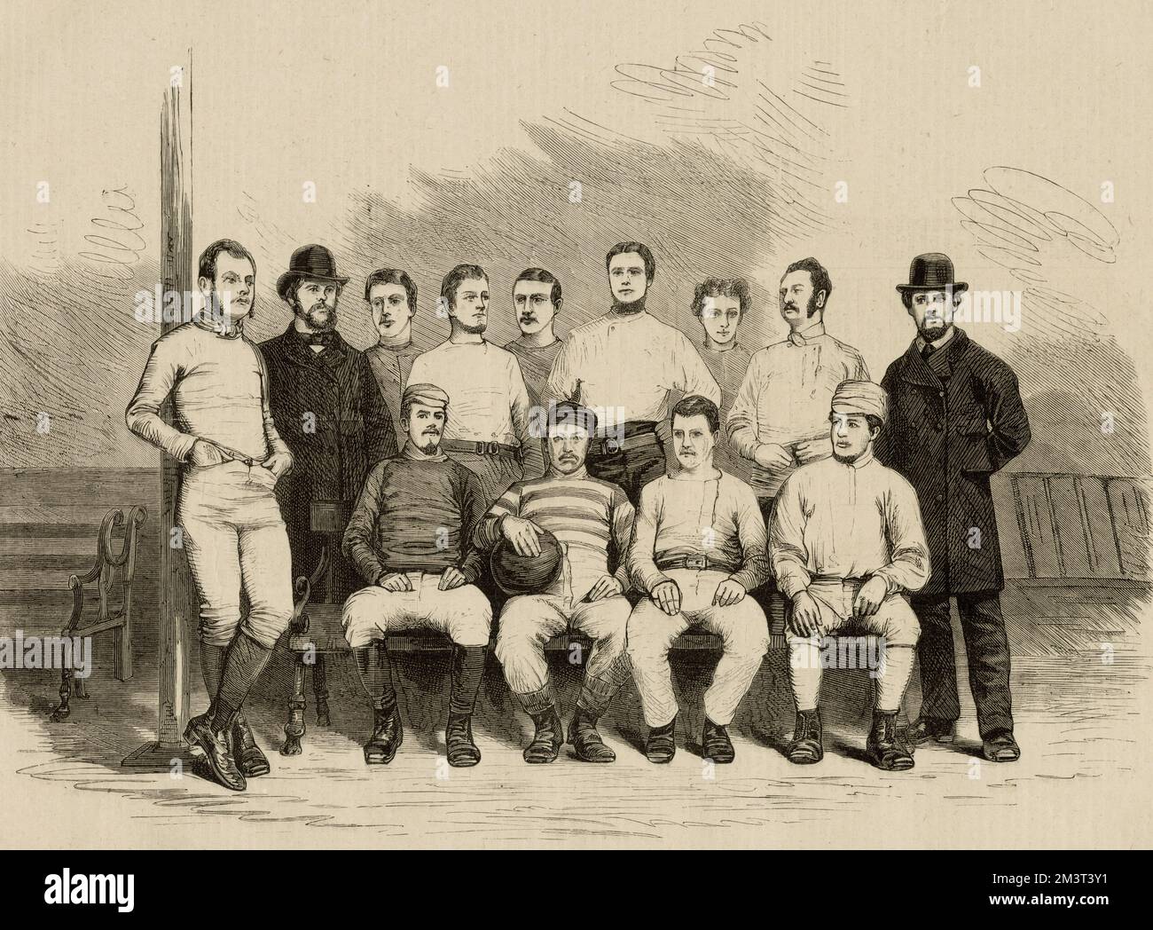 Sheffield football team, 1874 Stock Photo