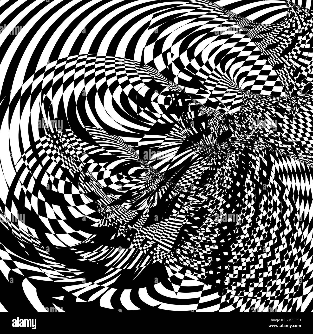 trippy things to draw black and white