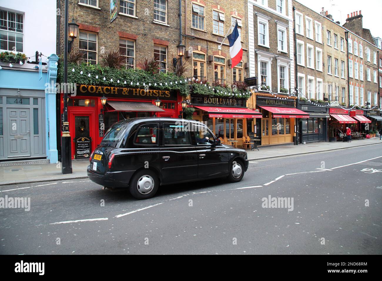 Cab in London Stock Photo