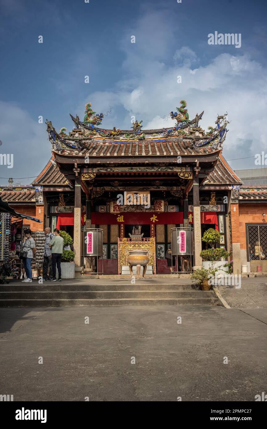 Snake temple, Penang, Malaysia. Stock Photo