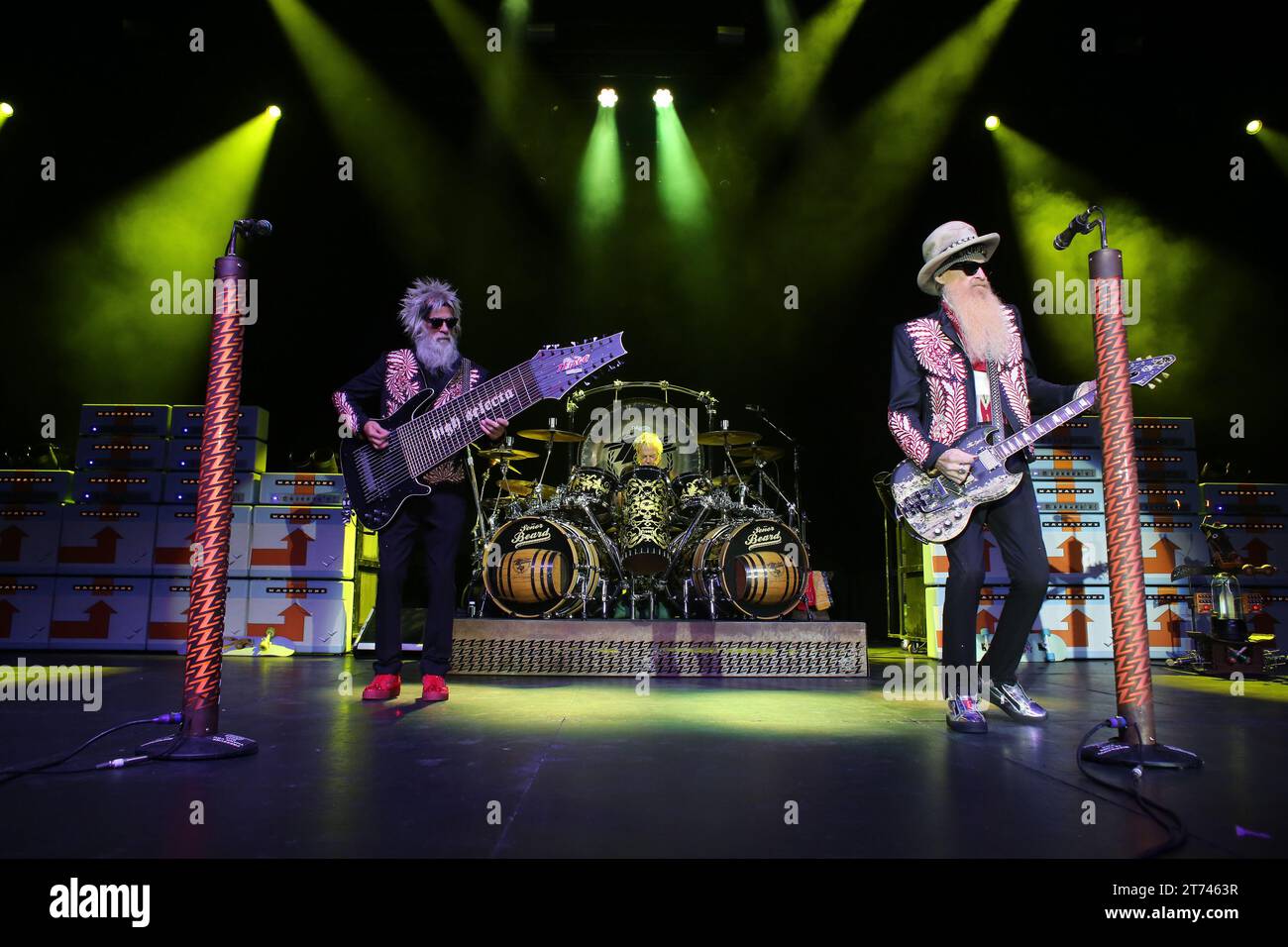 ZZ Top In Concert Stock Photo