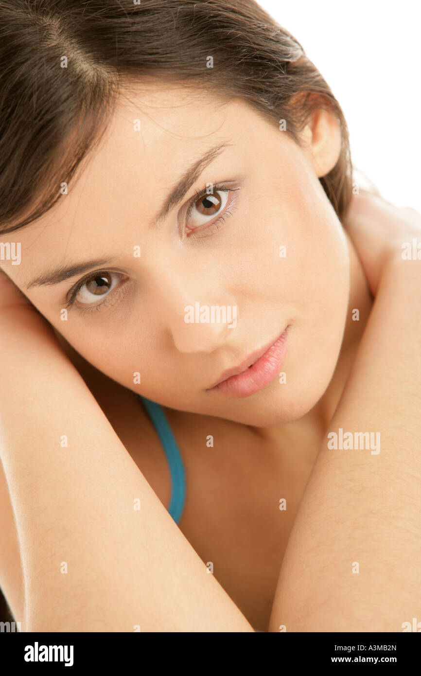 Face of young woman Stock Photo