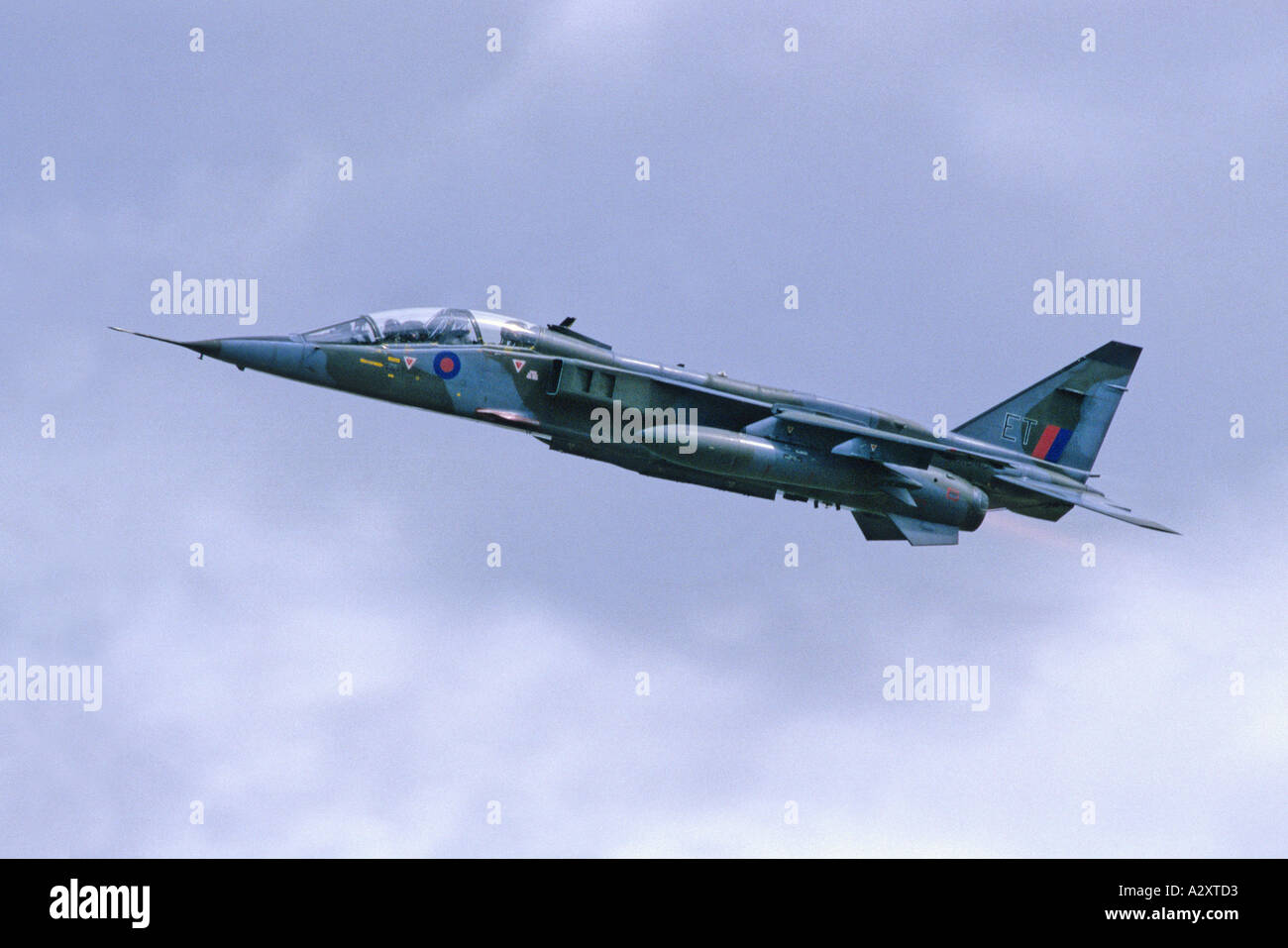 RAF Jaguar T2A aircraft Stock Photo