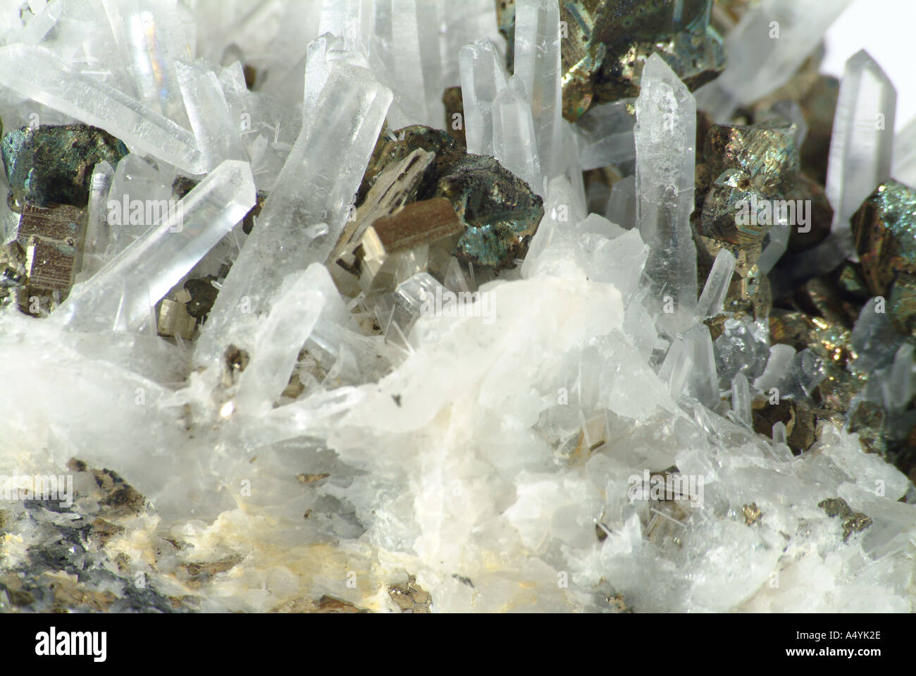 close up of mineral pyrite  Stock Photo