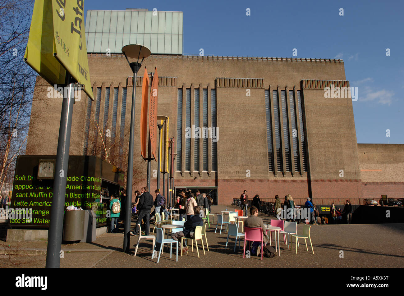 Tate Modern Cafe London Stock Photo