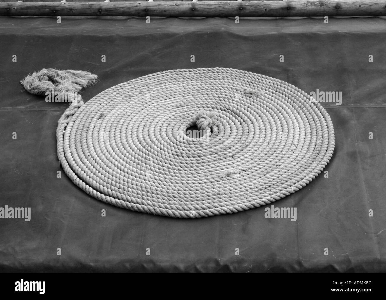 Coil of rope Stock Photo