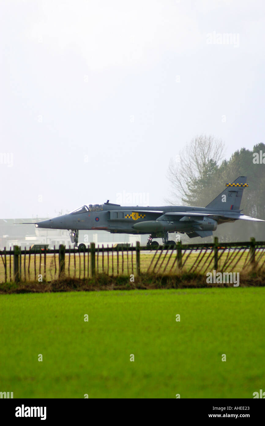 RAF Sepecat Jaguar At Takeoff Stock Photo