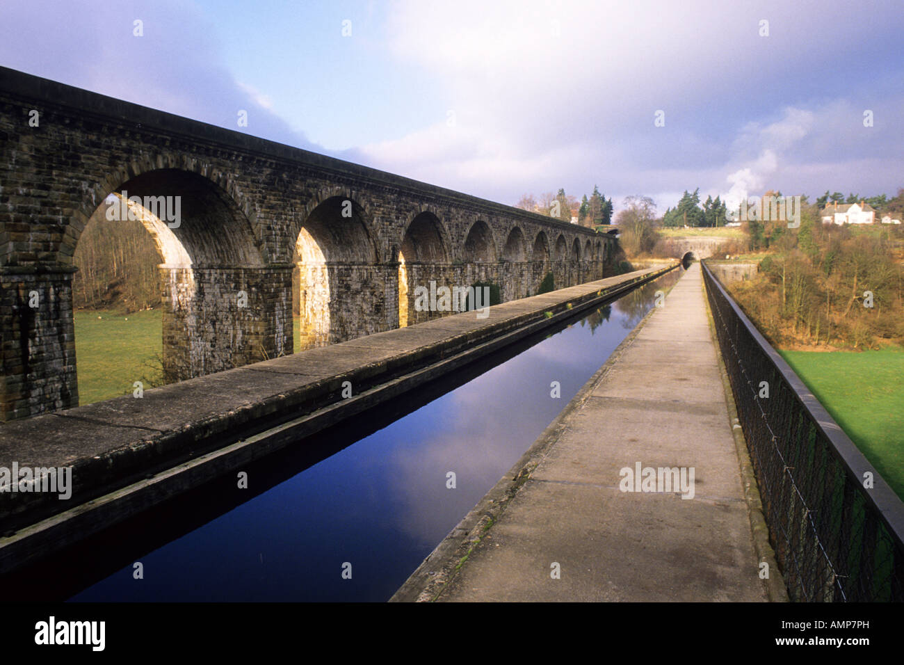 Chirk acquaduct Wales Stock Photo