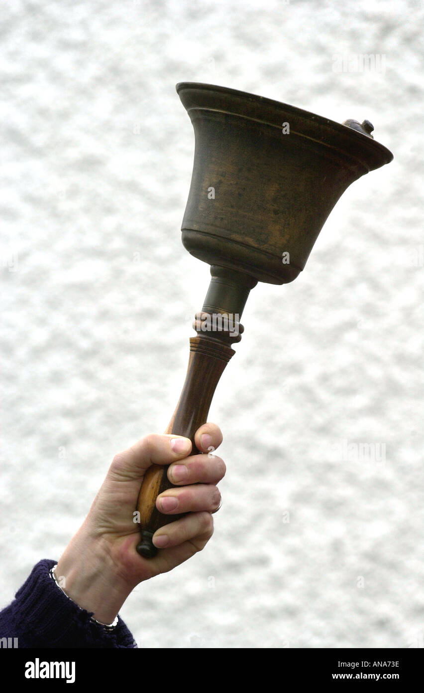 Hand bell UK Stock Photo