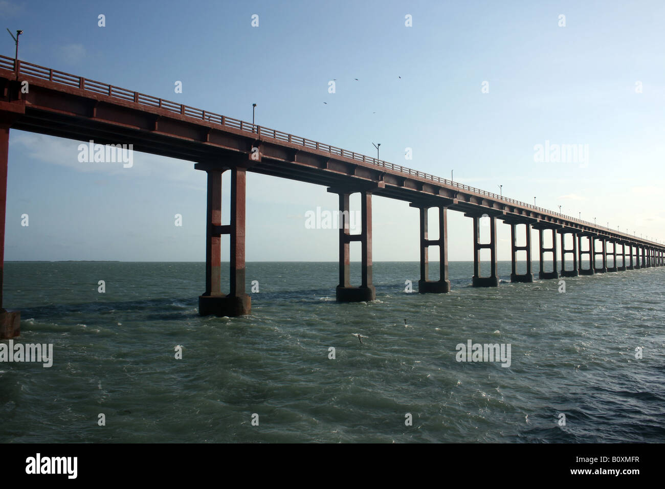 Pamban bridge Stock Photo