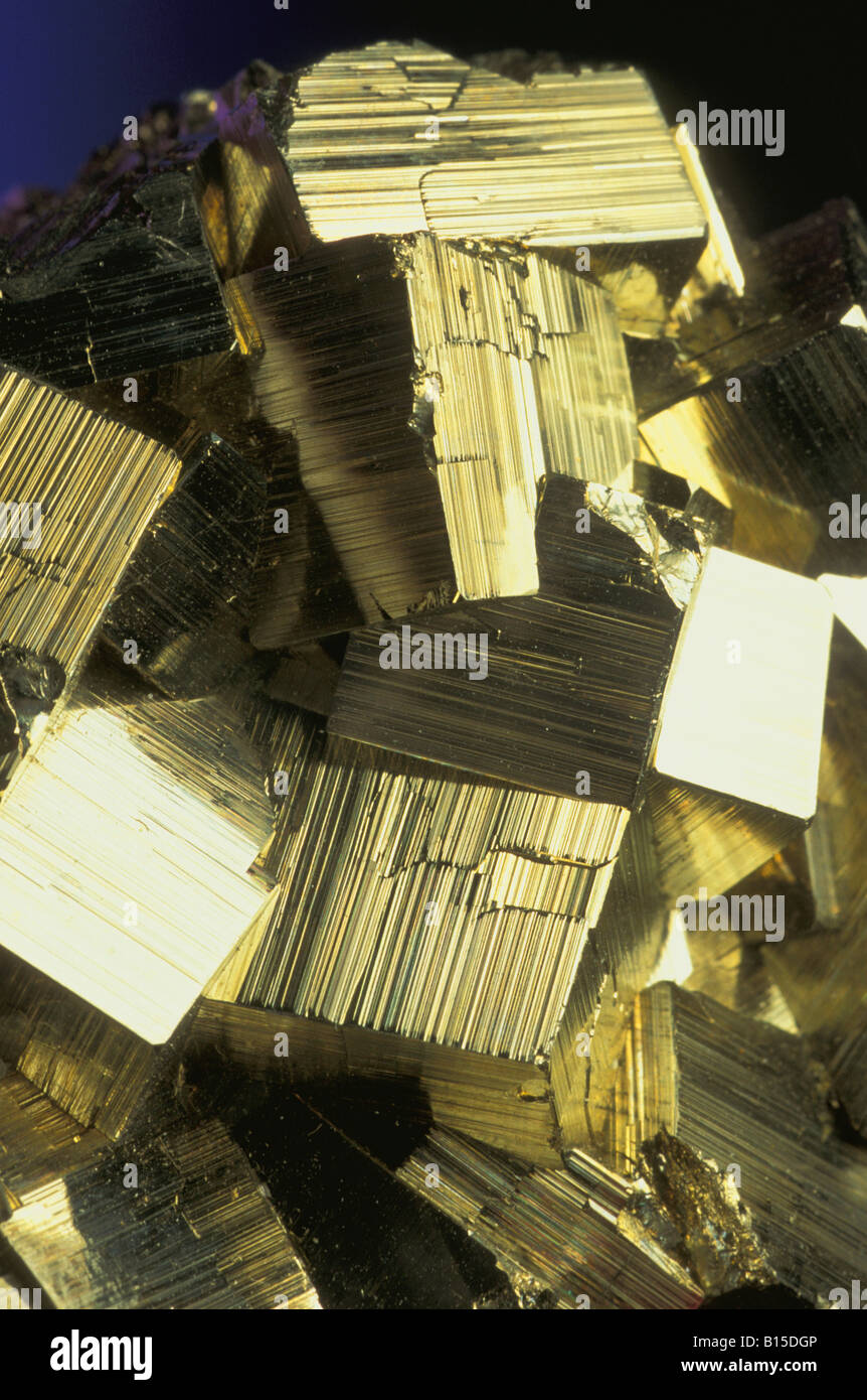 Pyrite Irrisses Fools Gold Stock Photo