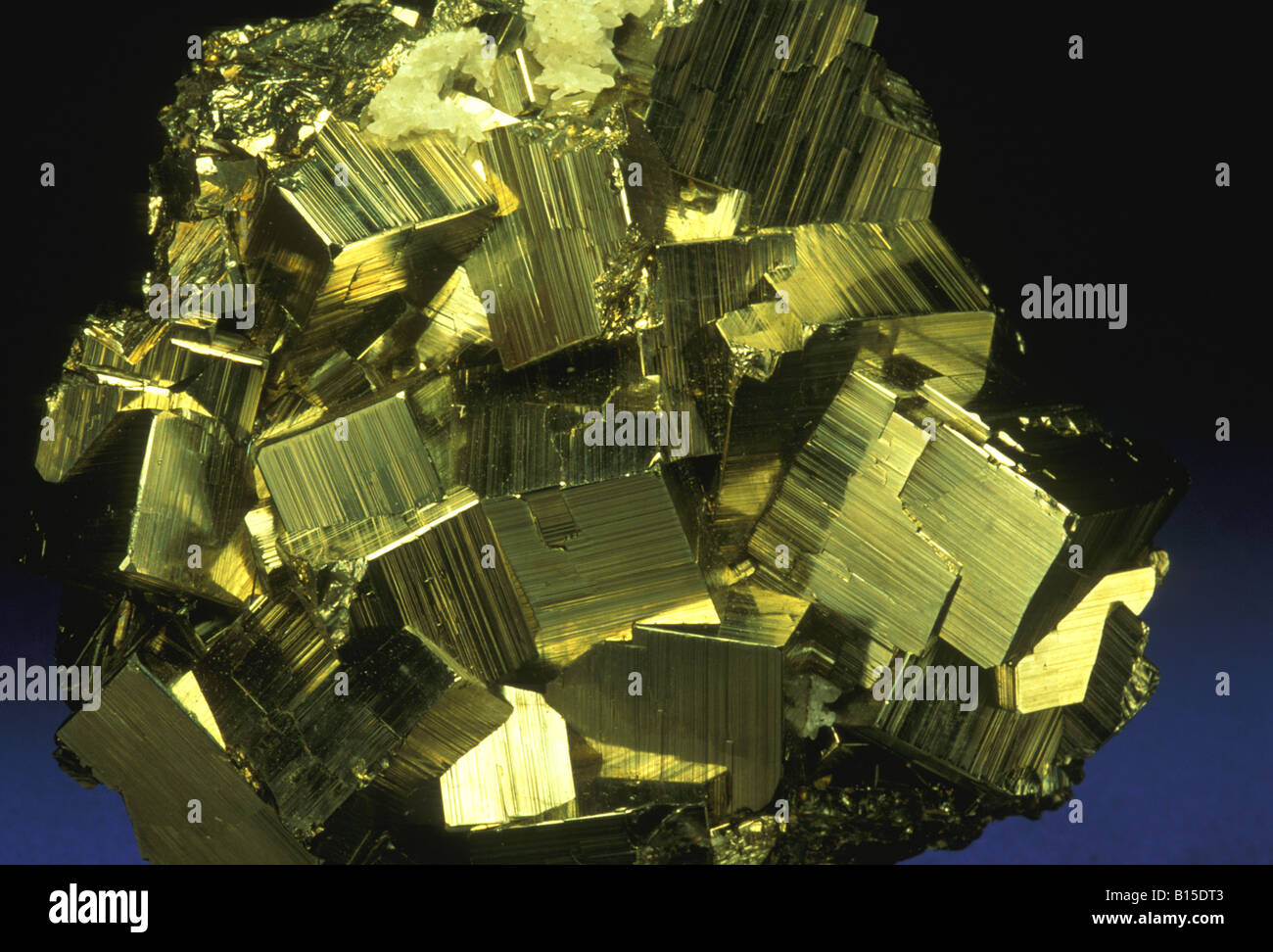 Fools Gold, Iron Pyrite Stock Photo