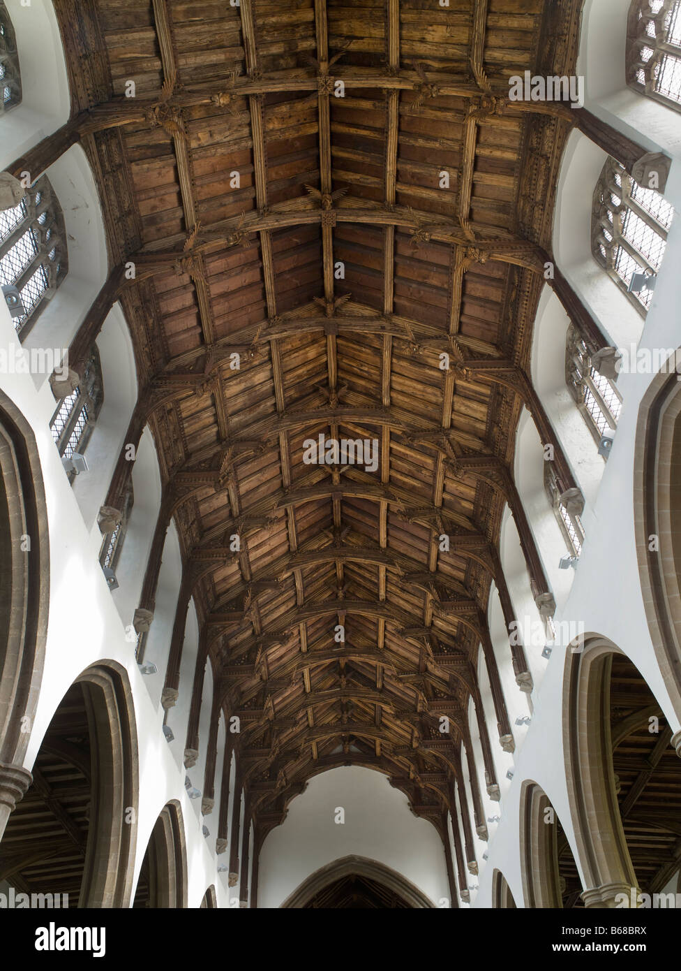 Swaffham Hammerbeam Roof Stock Photo