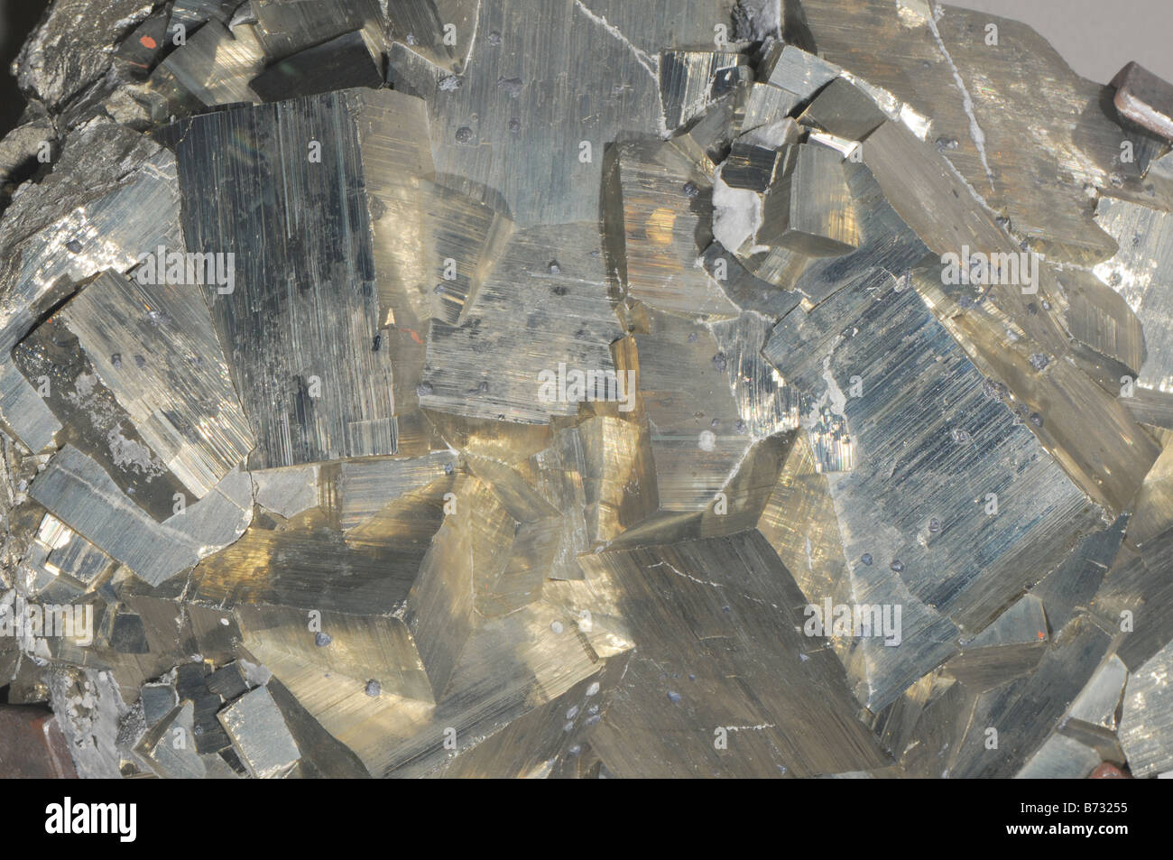 Pyrite or fool's gold Stock Photo