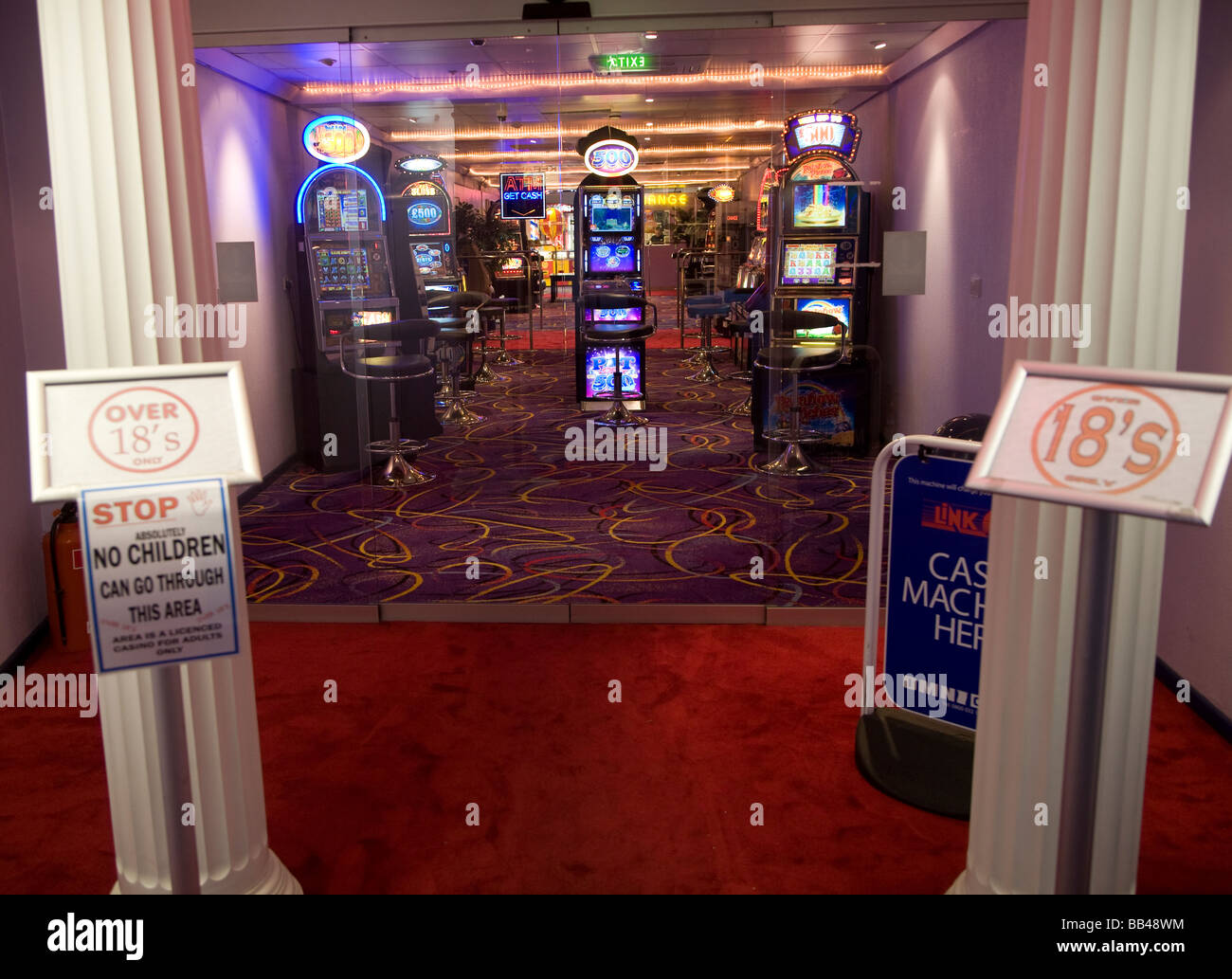 Amusement arcade entrance Stock Photo