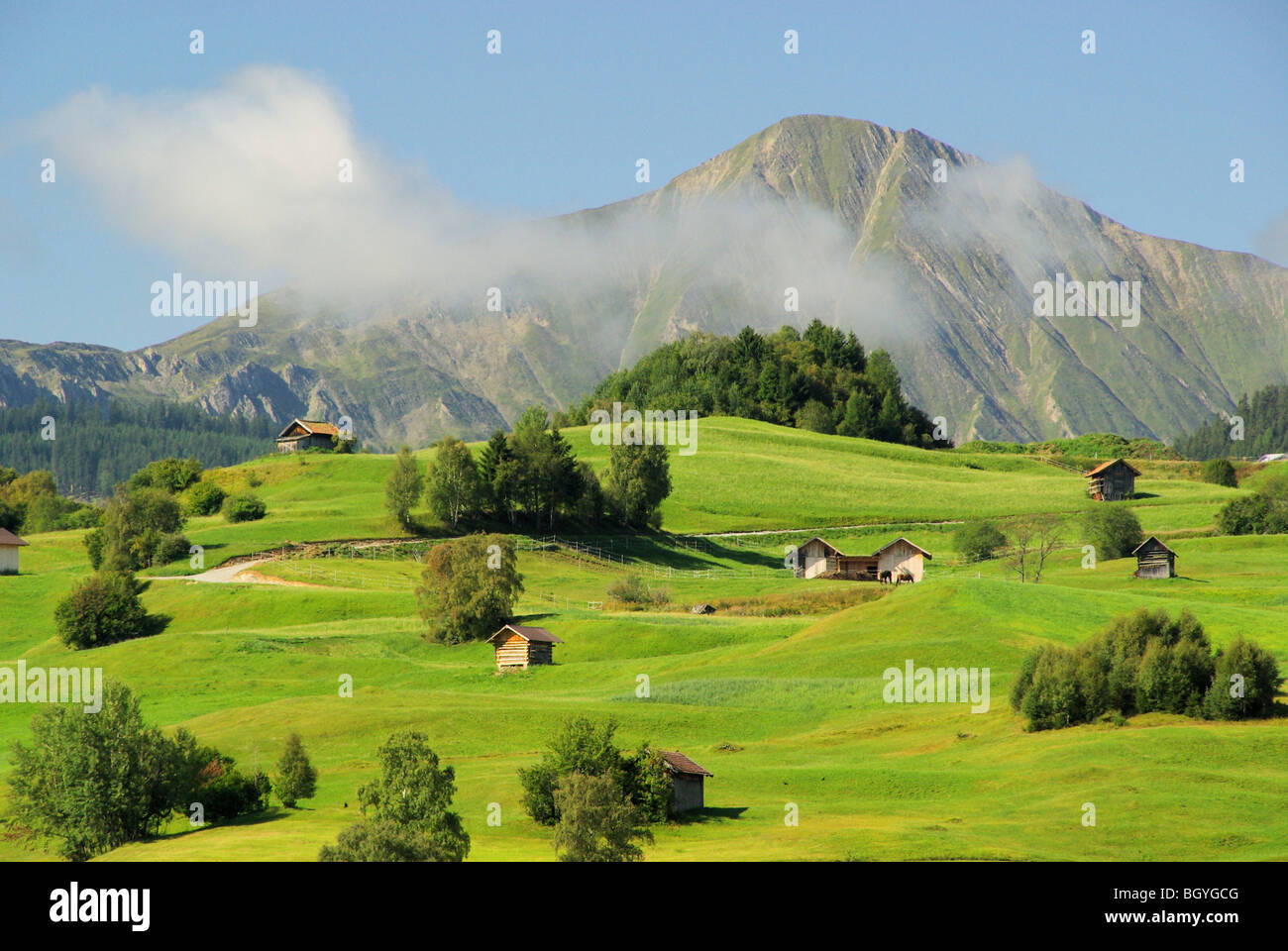 Fiss Alm - Fiss alp pasture 08 Stock Photo