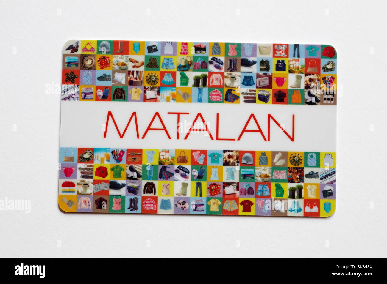 Matalan store card Stock Photo