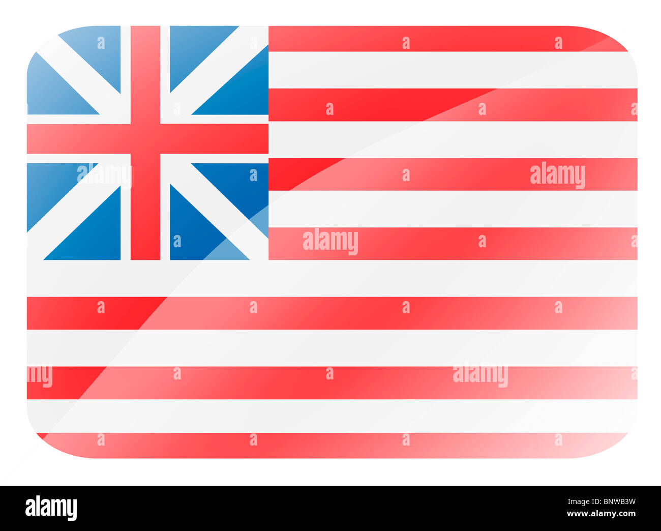 Grand Union flag Stock Photo