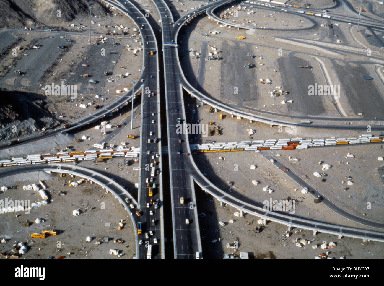 Saudi Arabia Road System Stock Photo