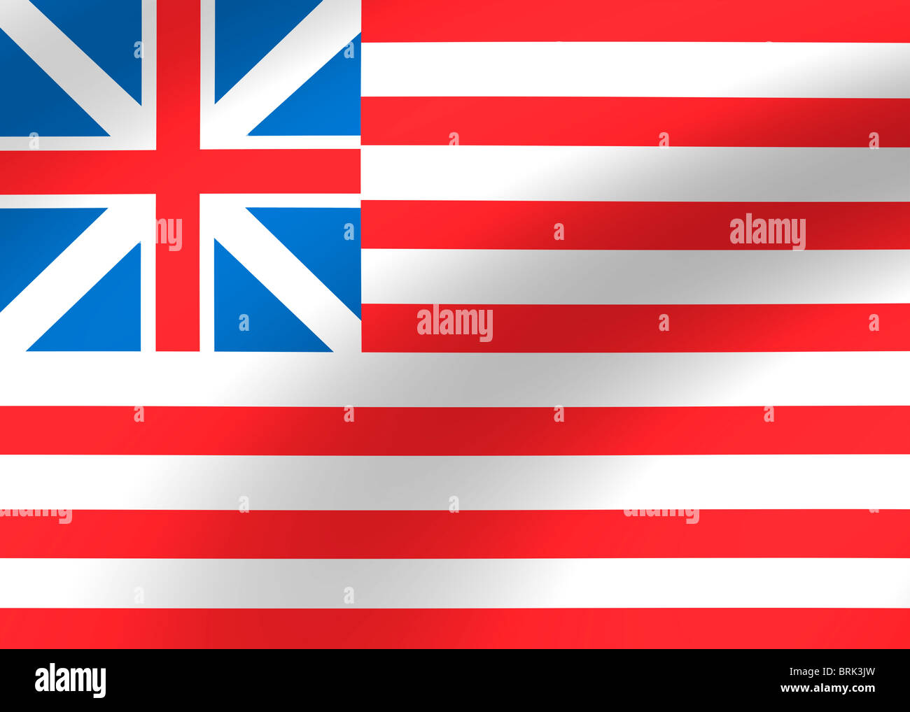 Grand Union USA flag Stock Photo