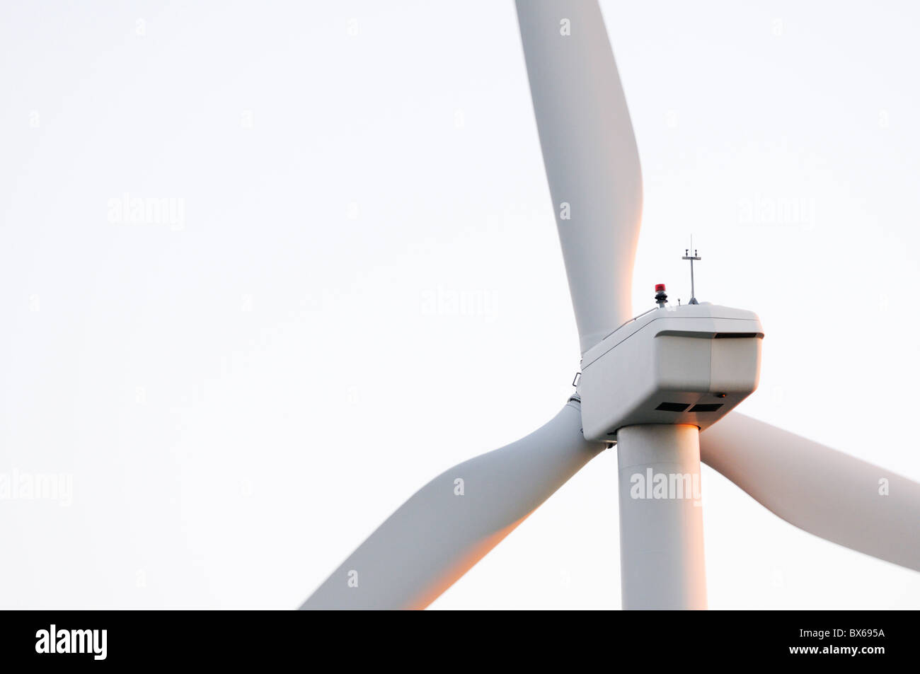 Wind turbine close-up Stock Photo