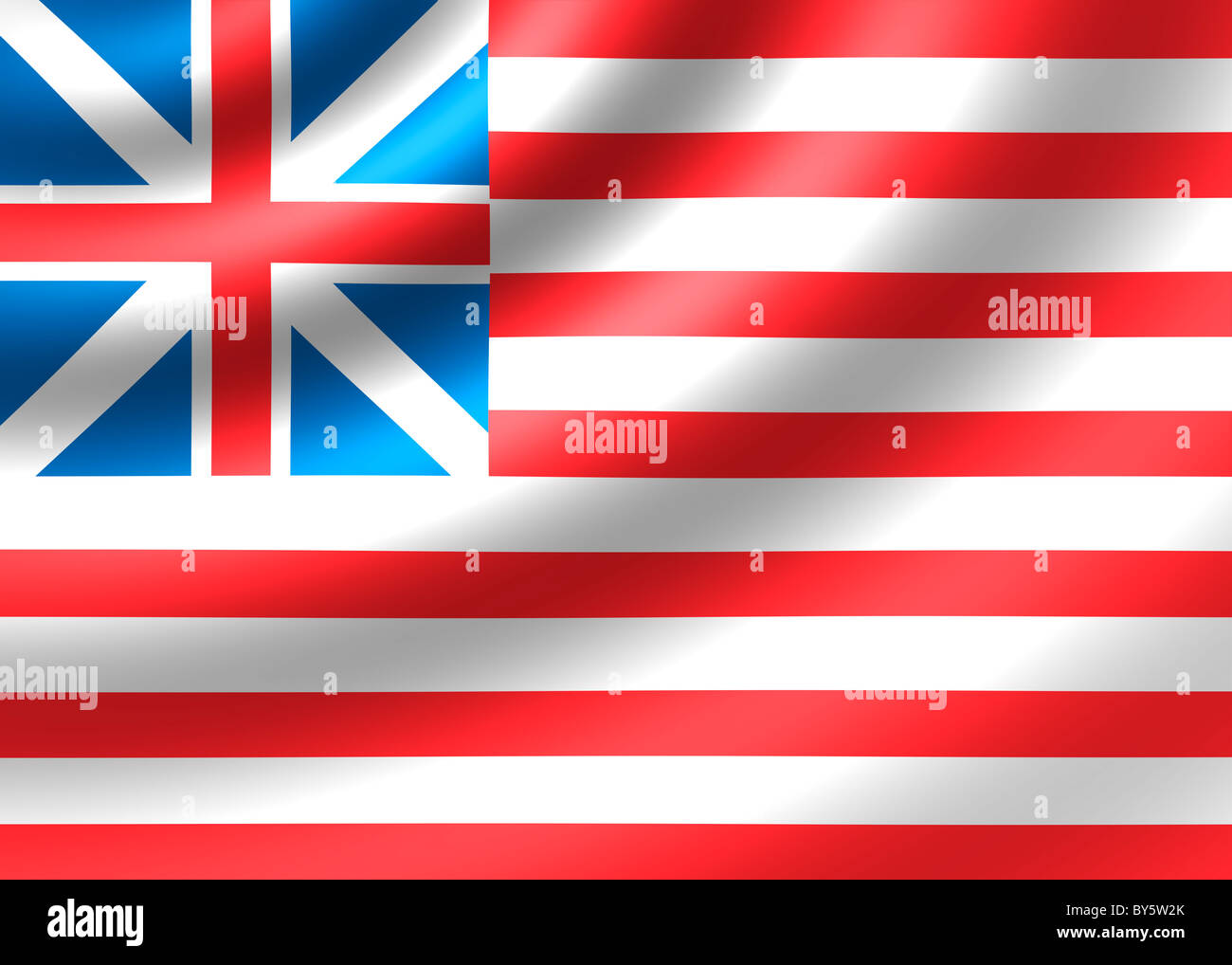 Grand Union USA flag Stock Photo