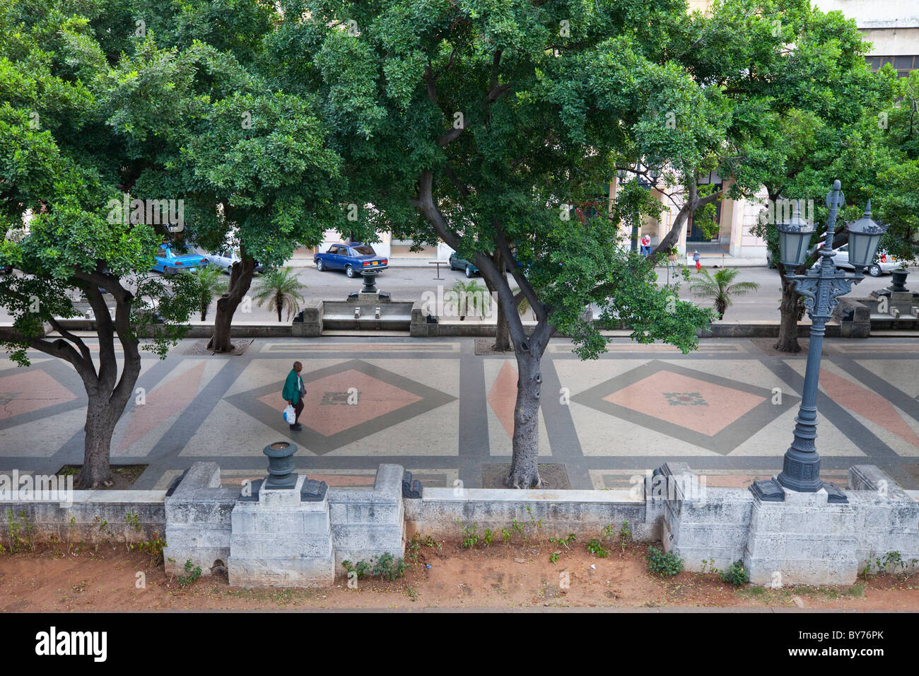 Cuba, Havana. The Prado. Stock Photo