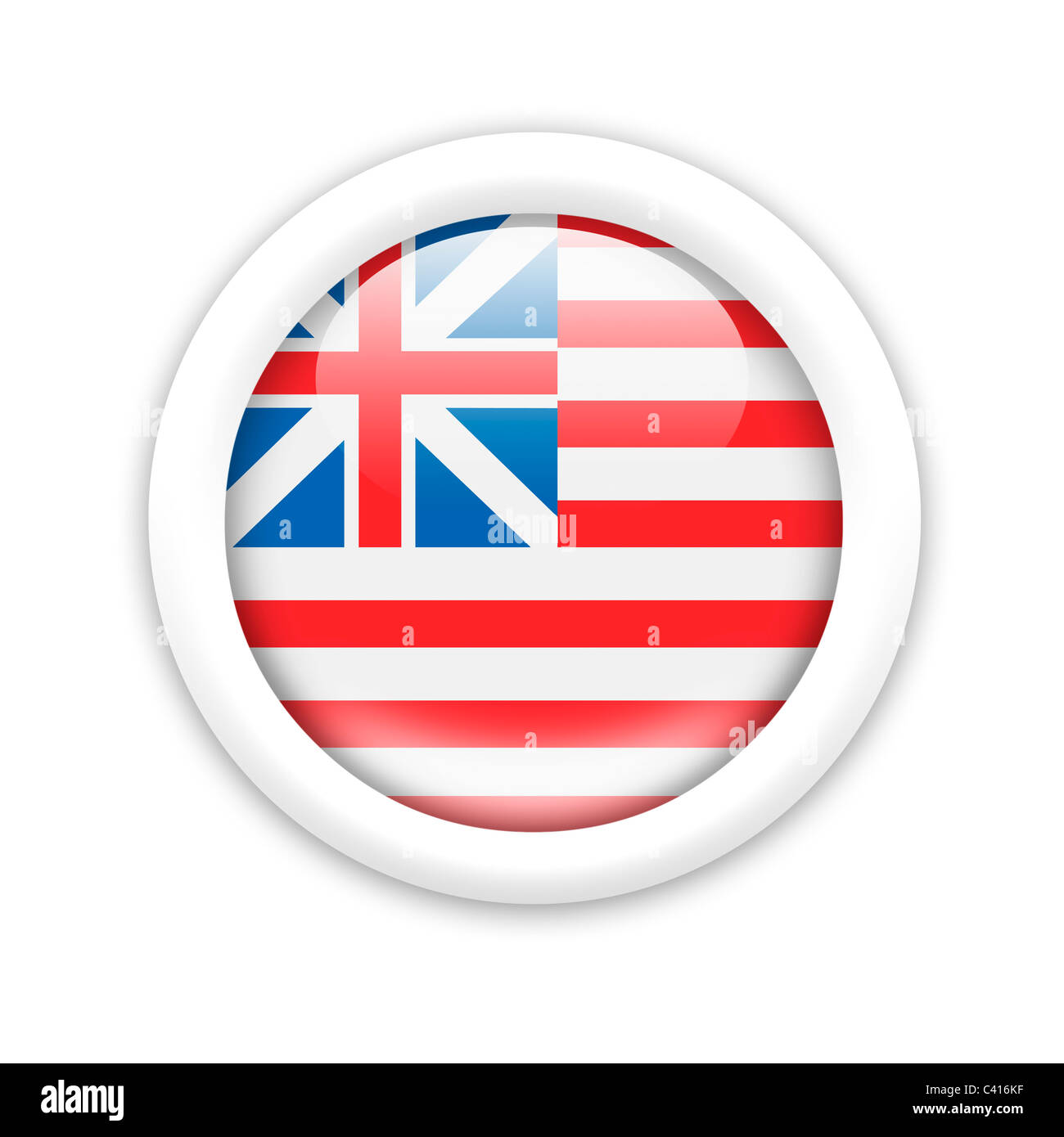 Flag of Grand Union USA Stock Photo