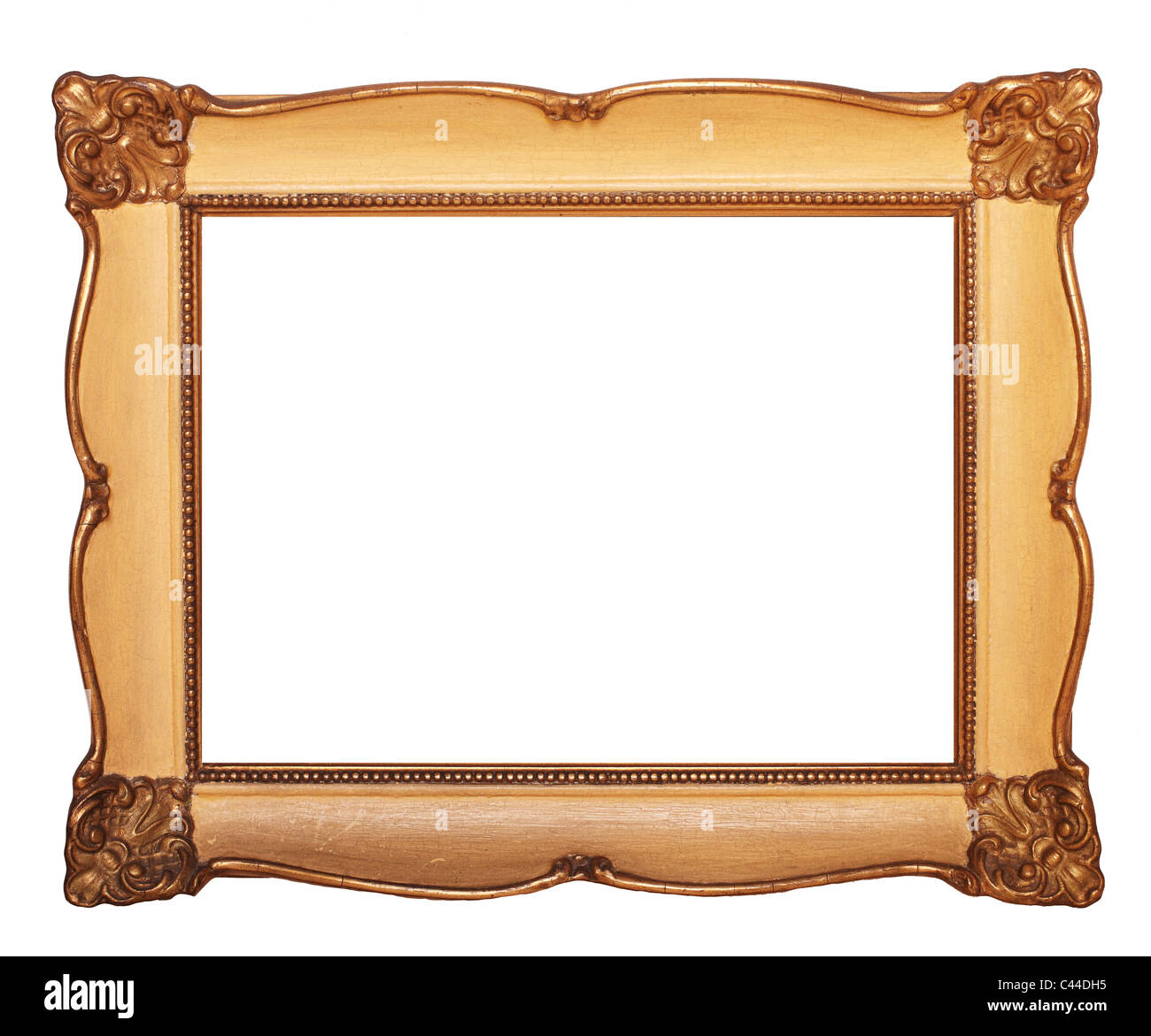 fine image of old golden frame Stock Photo