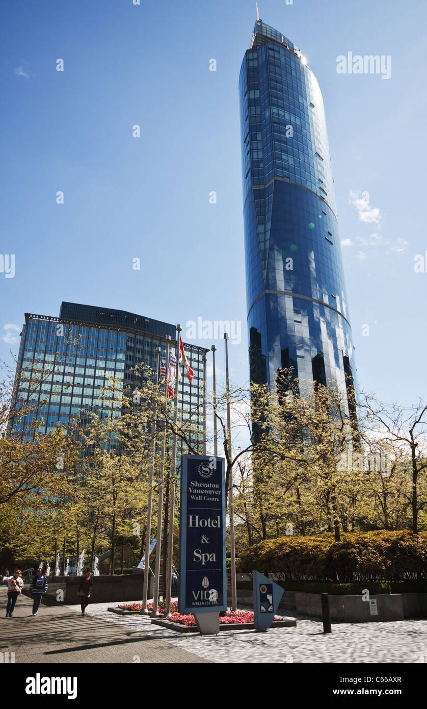 Vancouver Sheraton Hotel Stock Photo