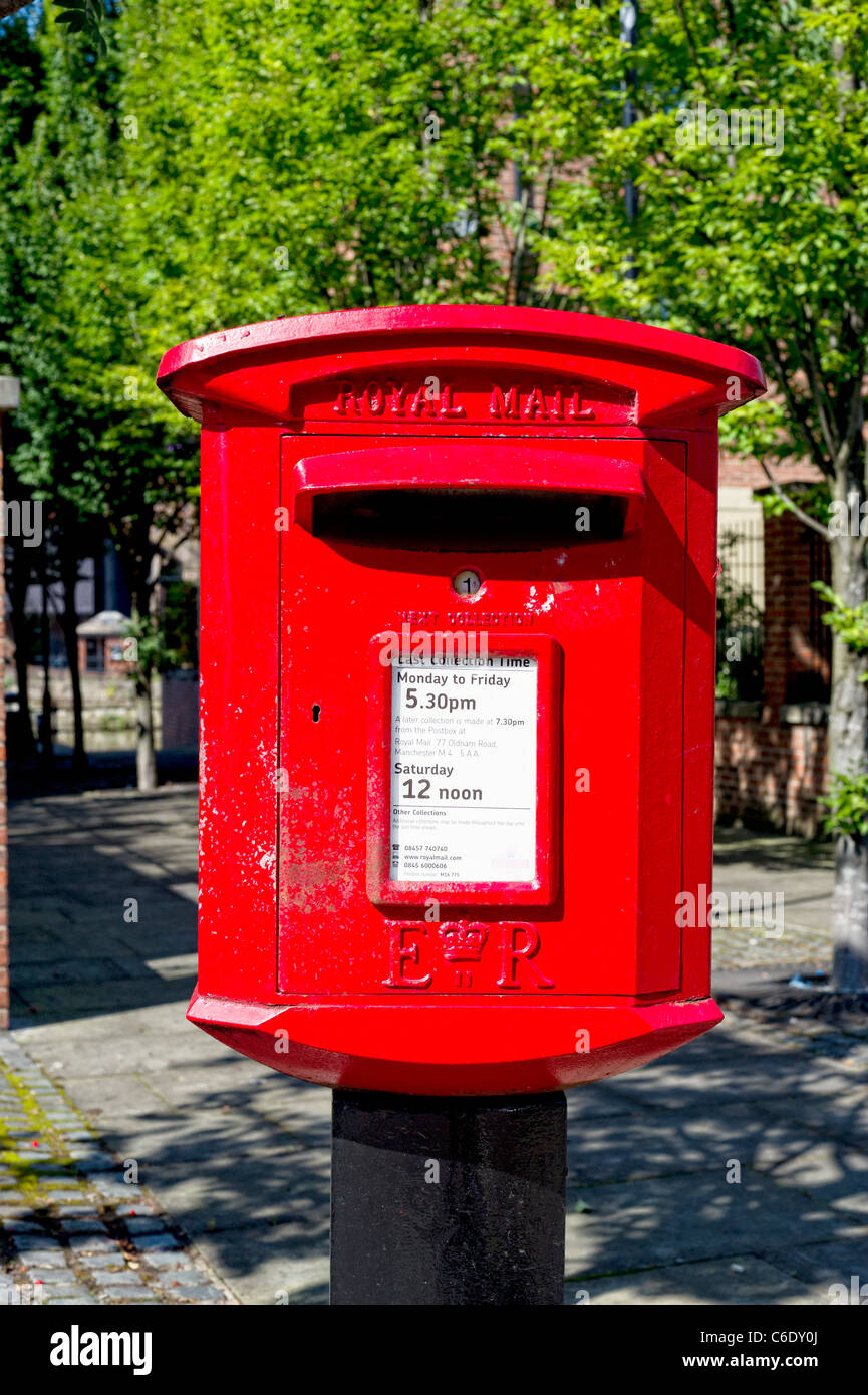 Pillar box on a pole Stock Photo