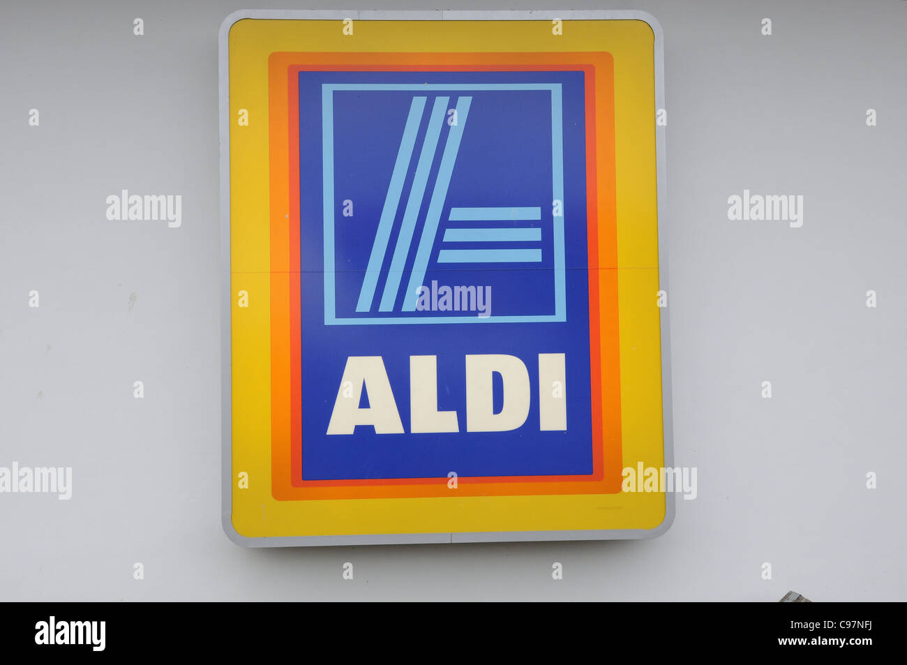 Aldi store logo Stock Photo