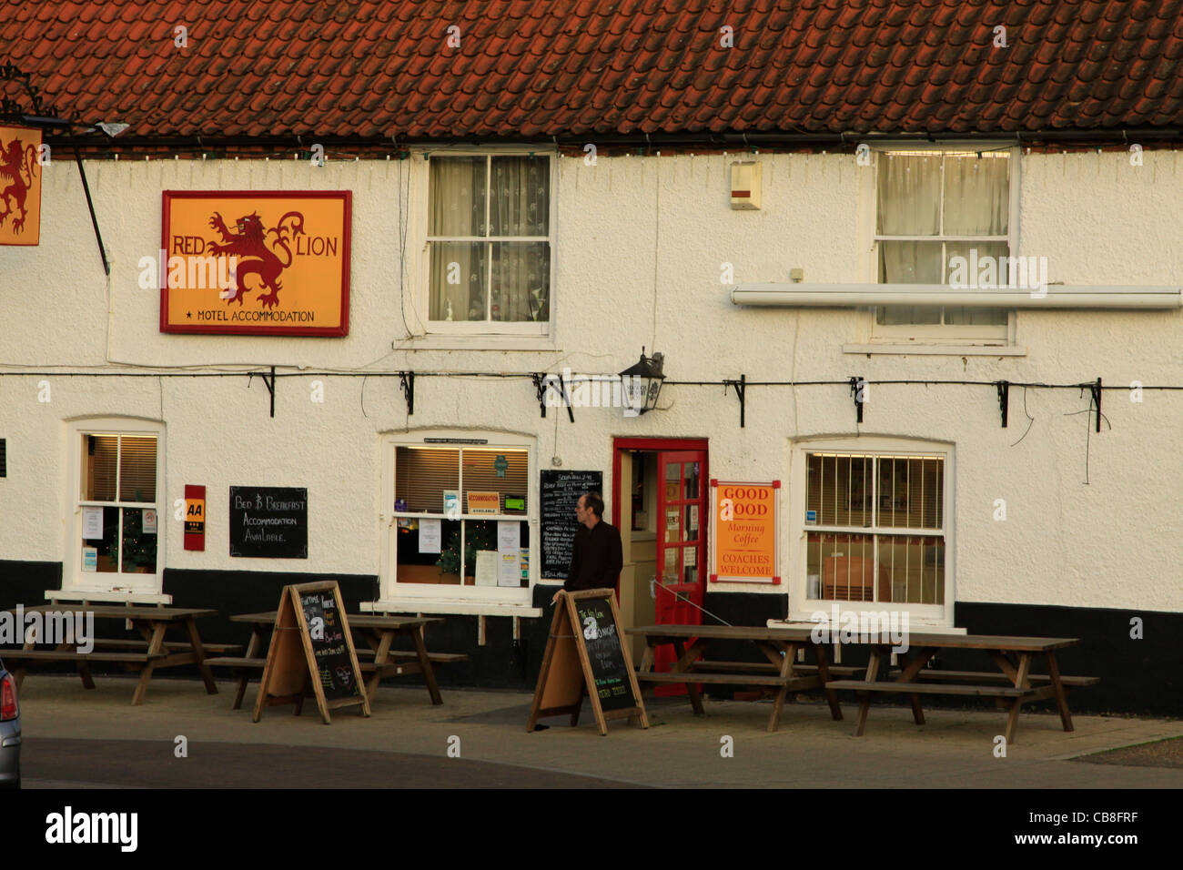 Red Lion Pub in Swaffham Stock Photo