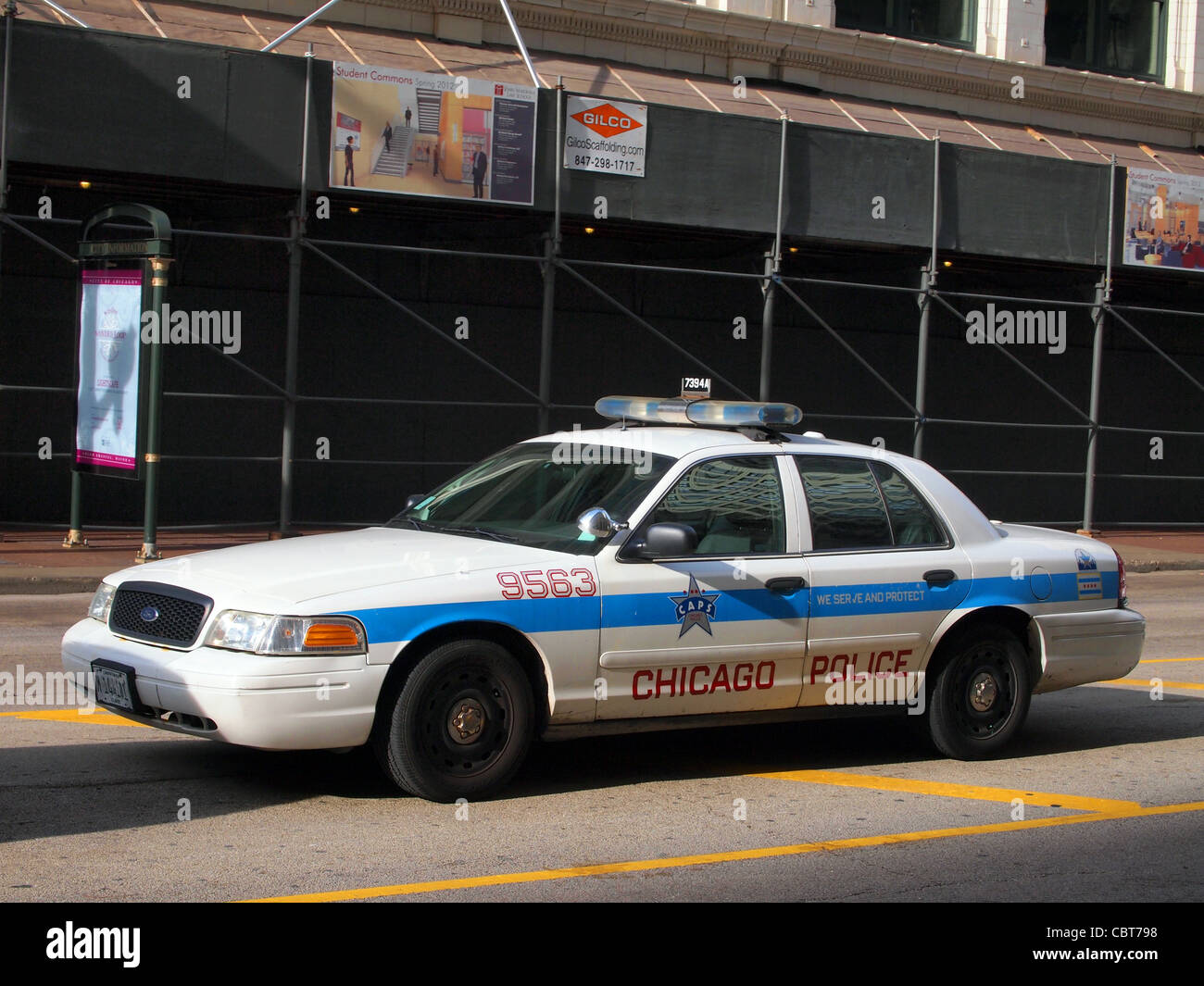 Chicago police car Stock Photo