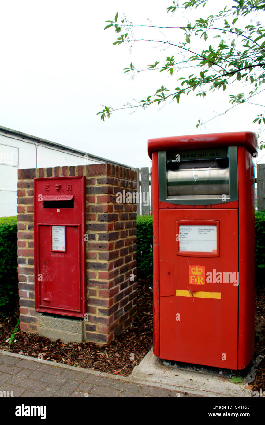 Royal mail pillar box Stock Photo