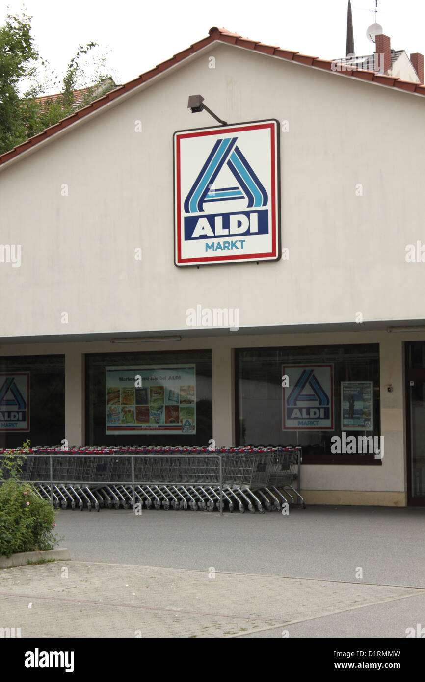 Aldi markt Stock Photo