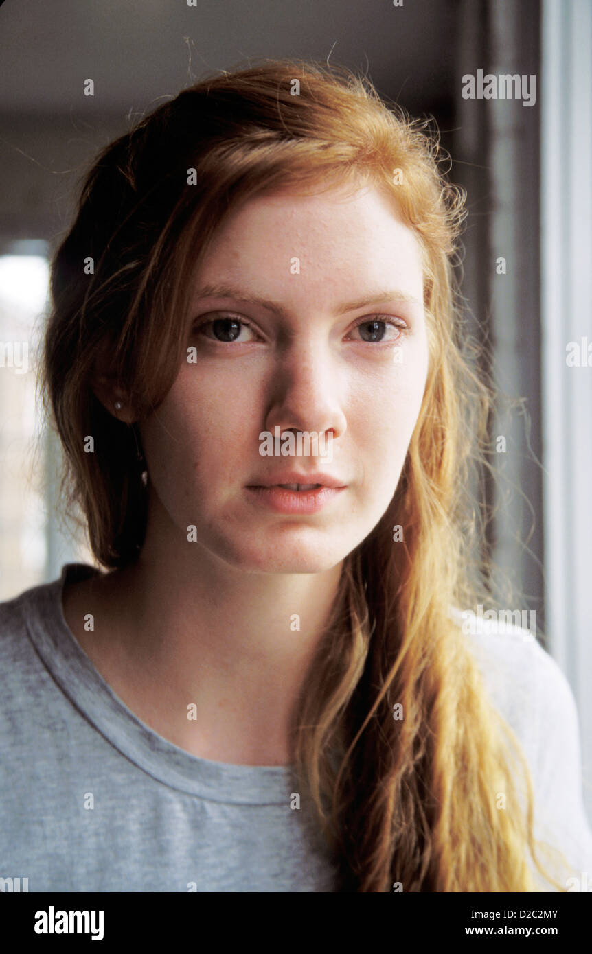 21 Year Old Woman Portrait. Stock Photo