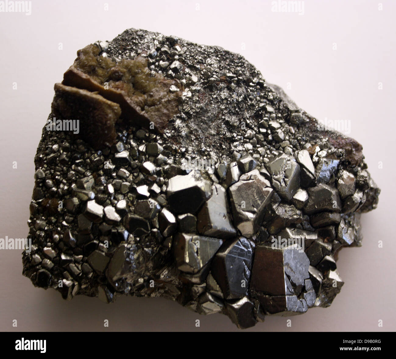 Pyrite FeS2 Stock Photo