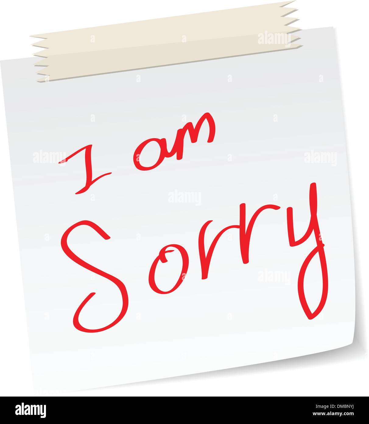 I am sorry Stock Vector