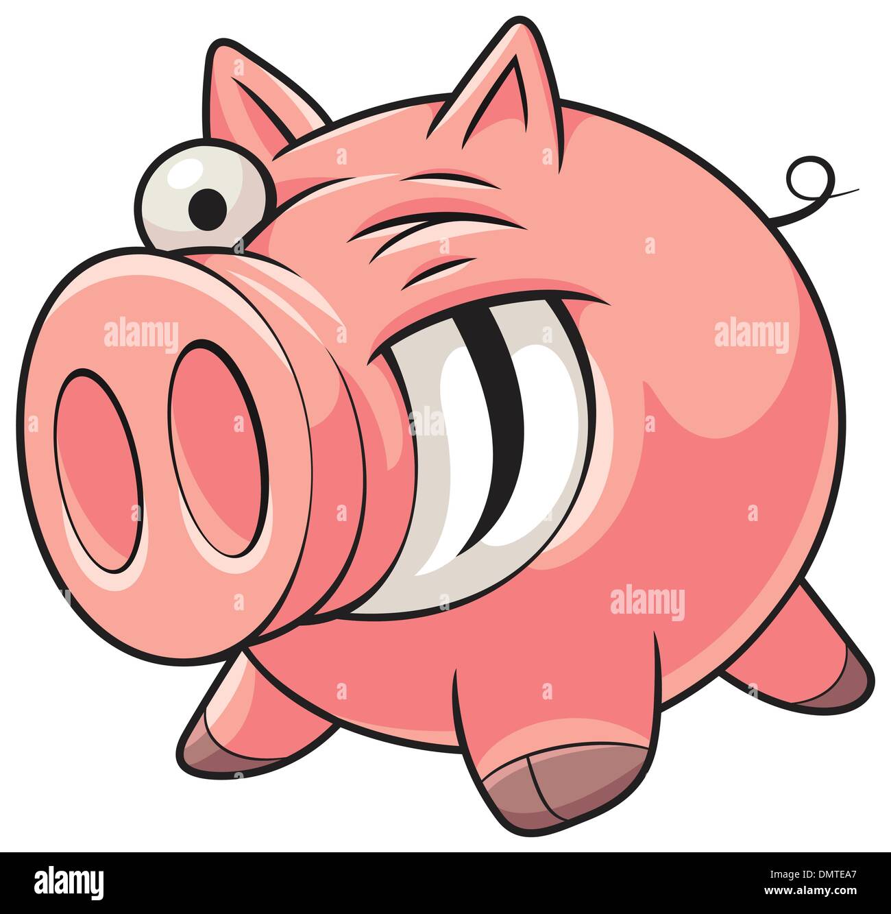 Fat pig Stock Vector