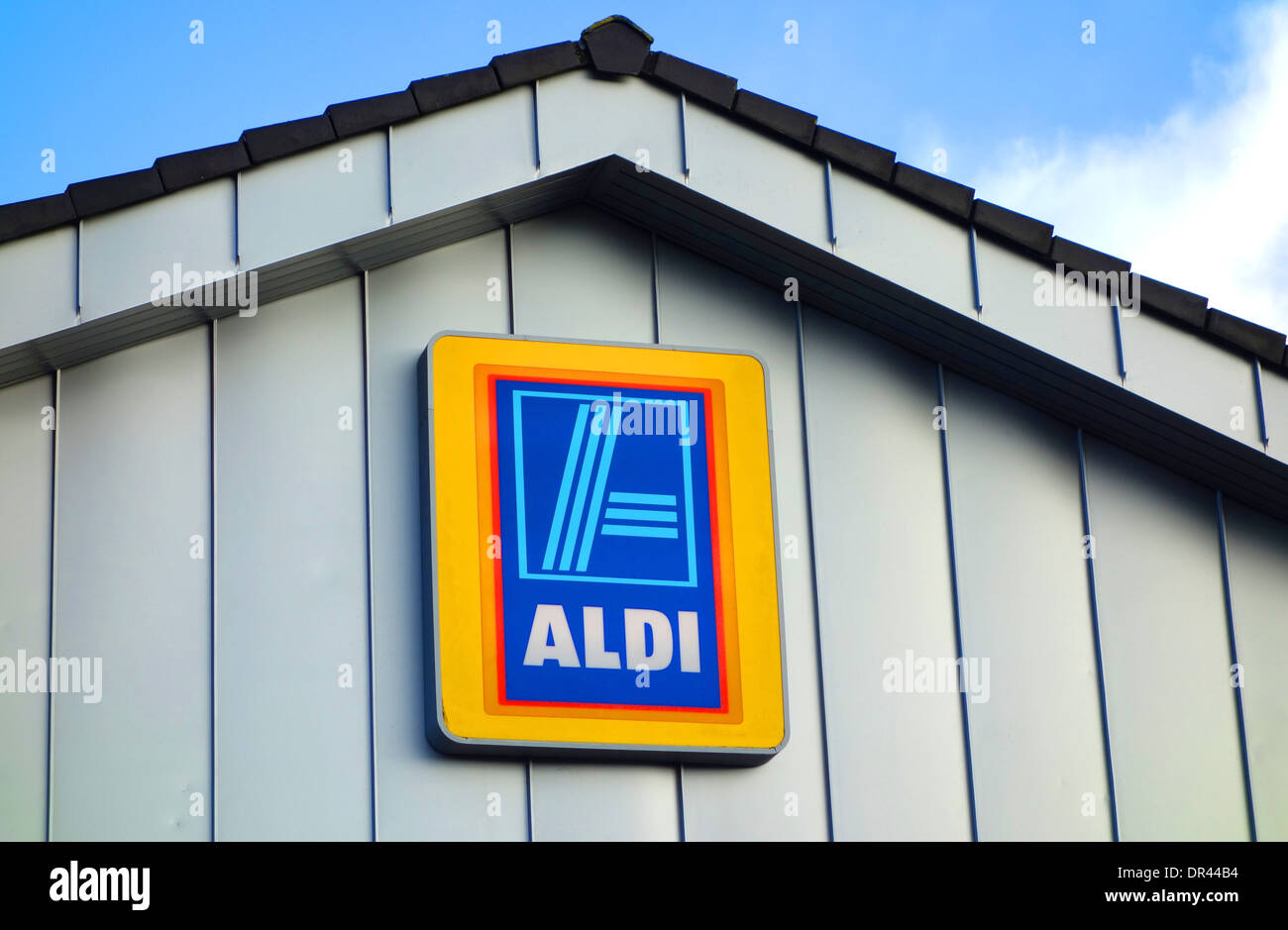 an aldi company logo sign Stock Photo