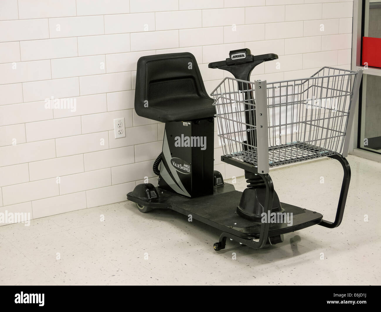 Motorized Shopping Cart, USA Stock Photo