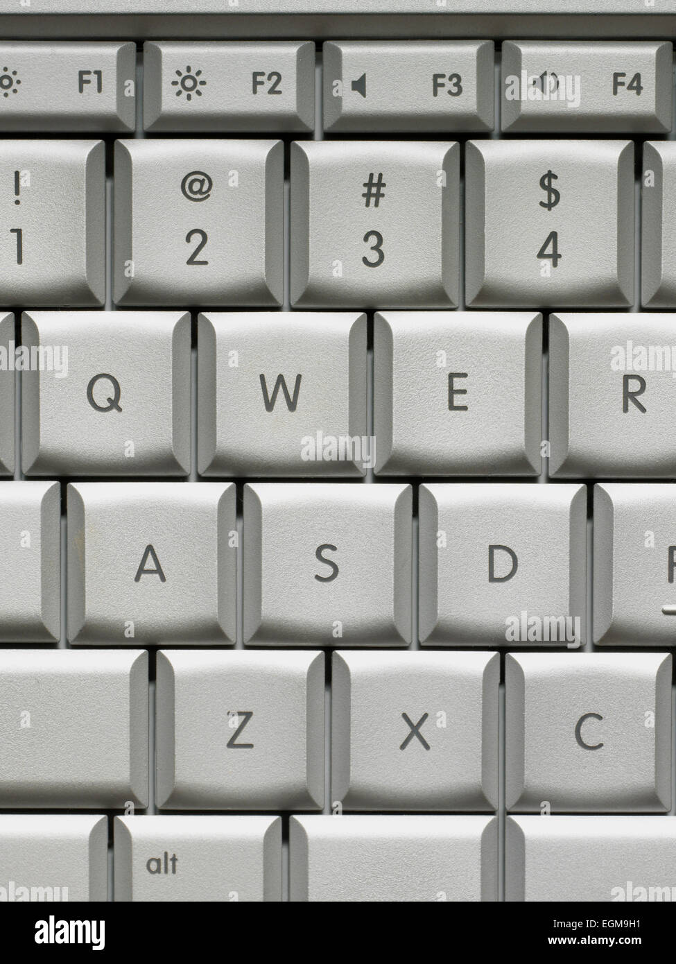 Laptop Keyboard Close-up Stock Photo