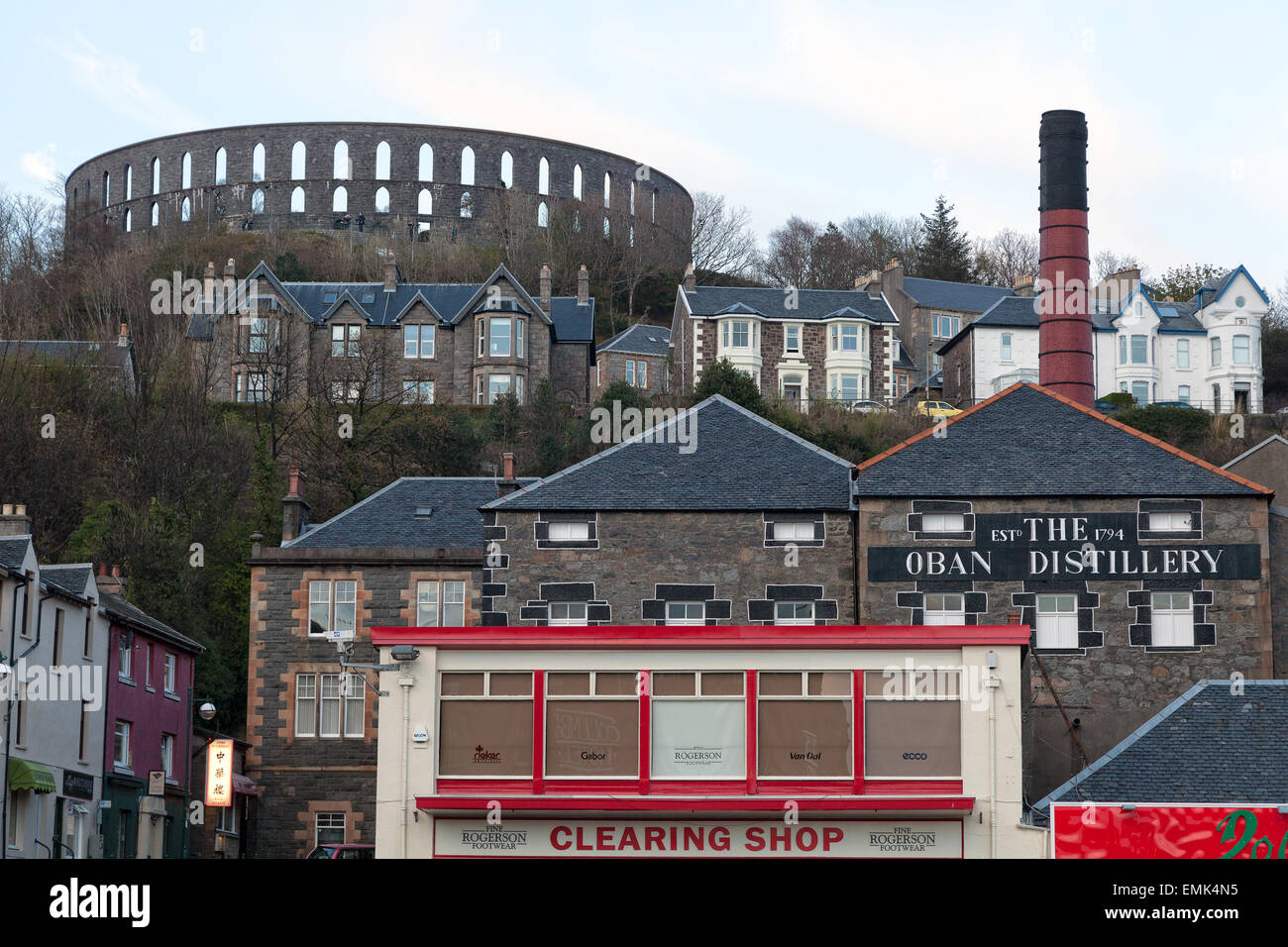 McCaig's Tower, Oban, Scotland Stock Photo