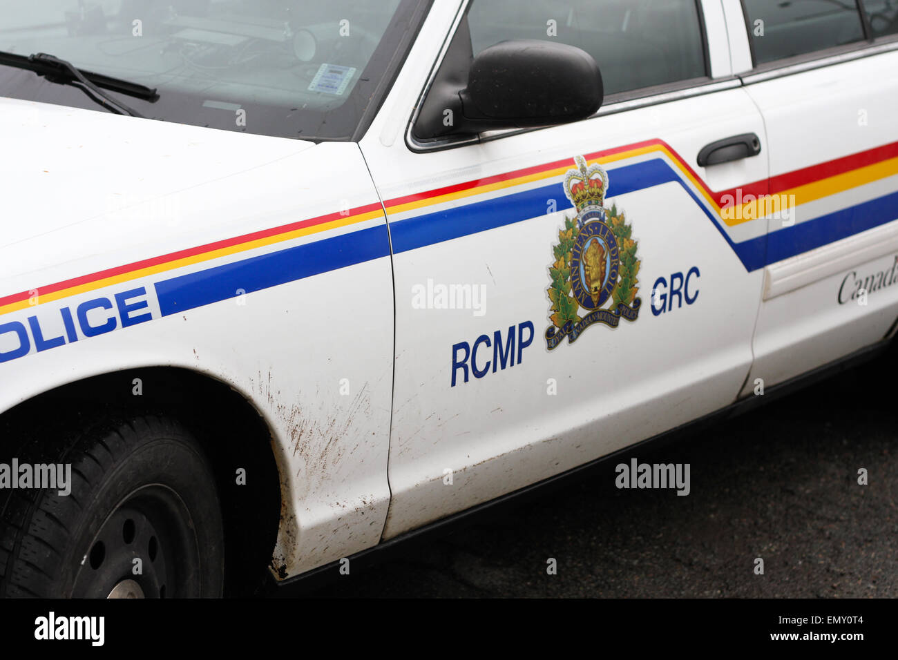 An RCMP police car Stock Photo