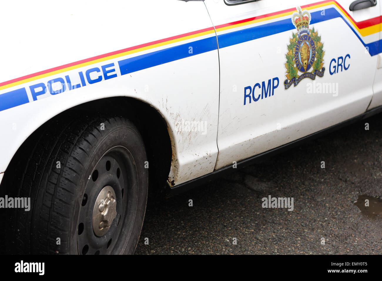 An RCMP police car Stock Photo