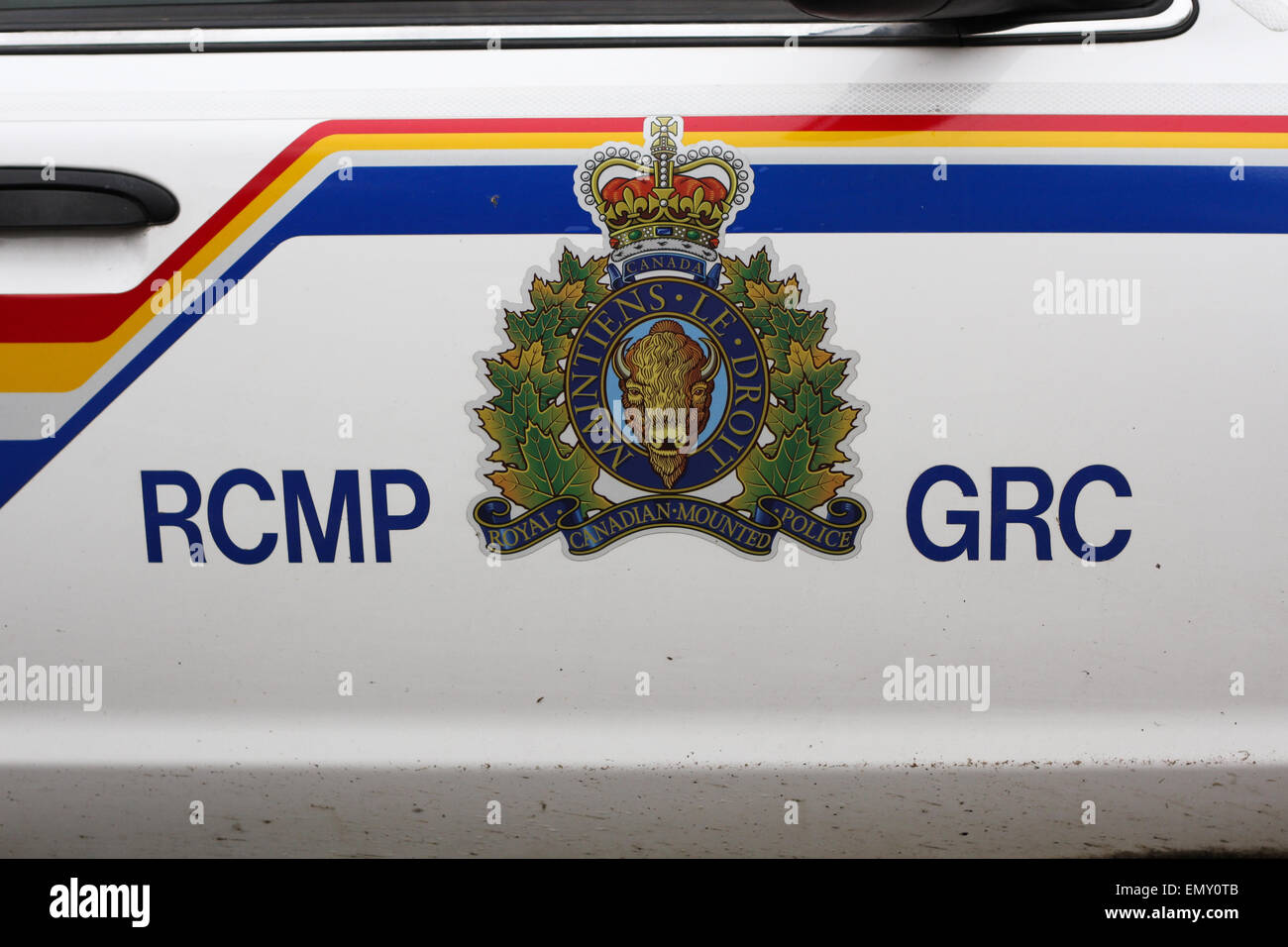 An RCMP police car Stock Photo